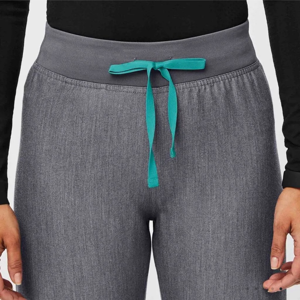 Figs Livingston High-Waisted Scrub Pants Graphite Gray Women’s Size Small Petite - Picture 10 of 10